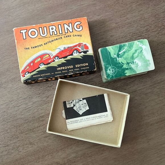Touring 1937 Improved Edition vintage card game By: Parker Brothers - Picture 2 of 7